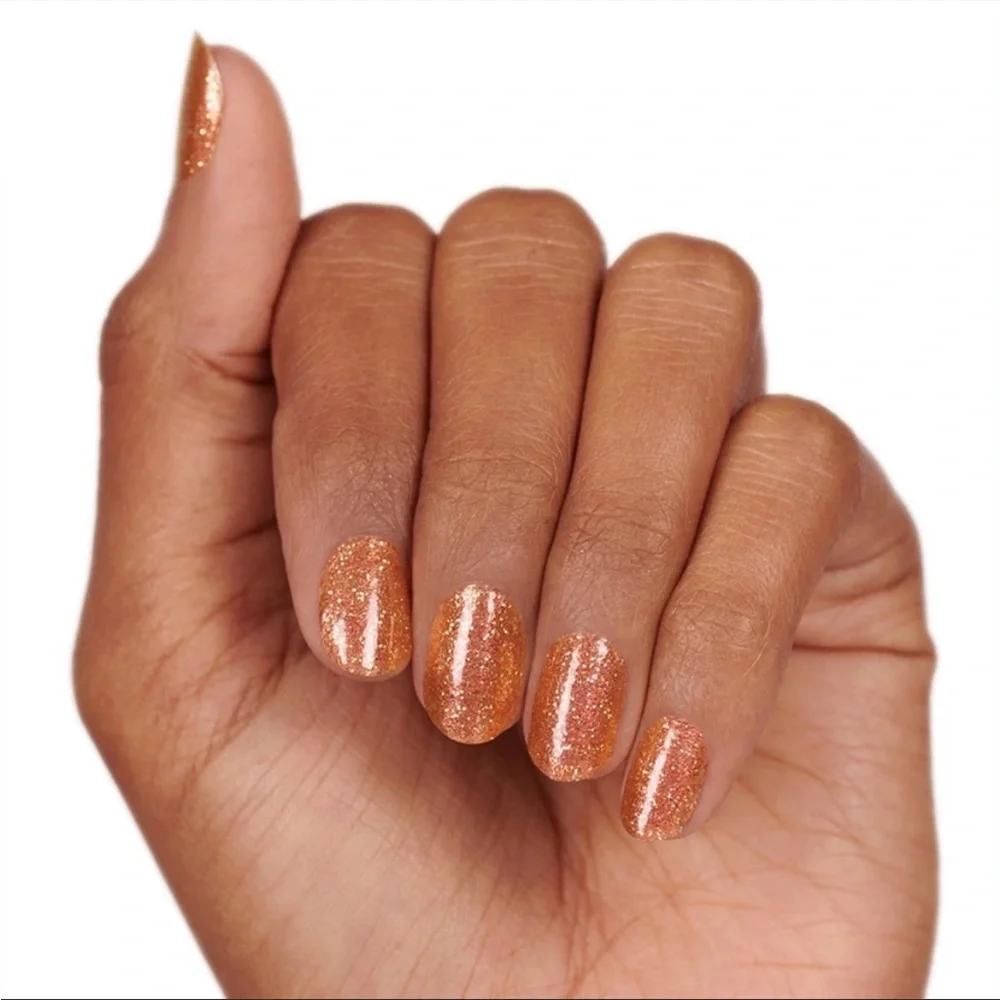 *Retired* Color Street: Coming in Hot | Orange Copper Gold Fall Metallic Glitter